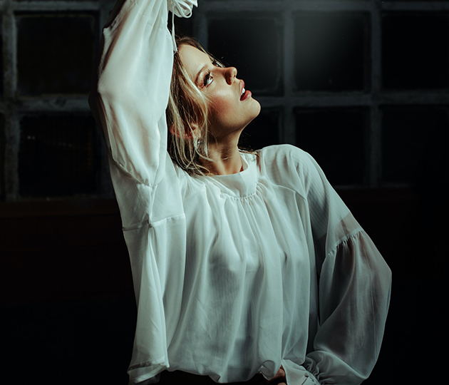 Рубашка с объемными рукавами
